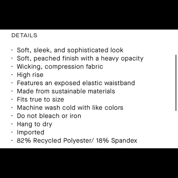 NWT Bandier Le Ore Corso Crossover Leggings in Black Size Small - Picture 11 of 12